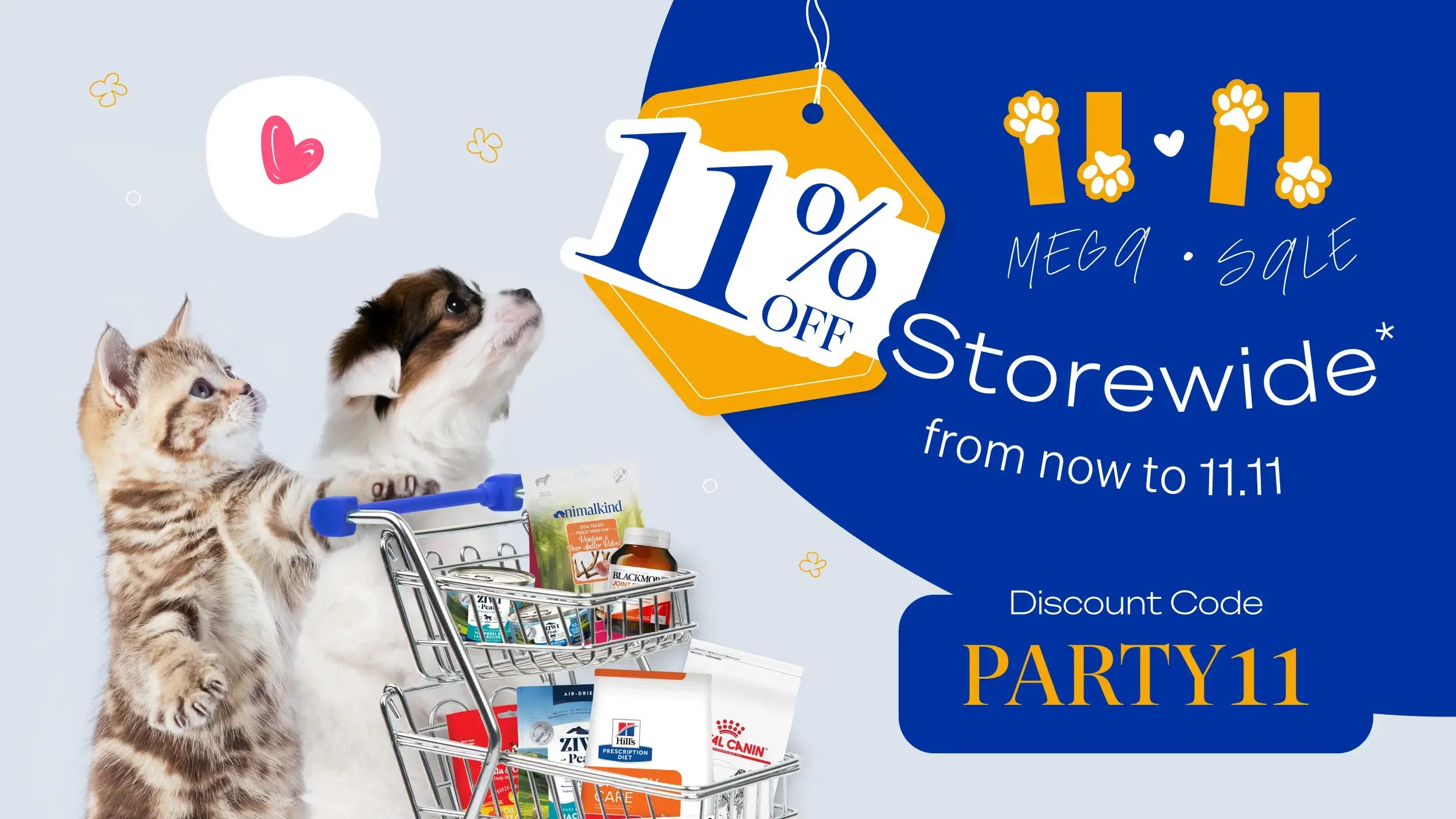 Exciting 11.11 Mega Sales for Your Furry Friends - Unleash the Savings!