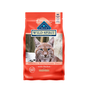 Blue Buffalo Grain-Free Cat Food - WILD Spirit Adult Indoor Hairball & Weight Control Chicken Recipe