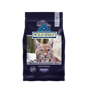 Blue Buffalo Grain-Free Cat Food - WILD Spirit Indoor Mature Adult Chicken Recipe