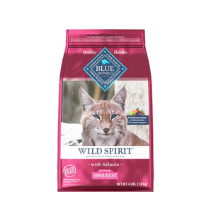 Blue Buffalo Grain-Free Cat Food - WILD Spirit Indoor Adult Salmon Recipe