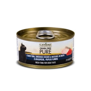 Canidae Pure Canned food for Cat - Flaked Tuna, Shredded Chicken & Mackerel in gravy 70g