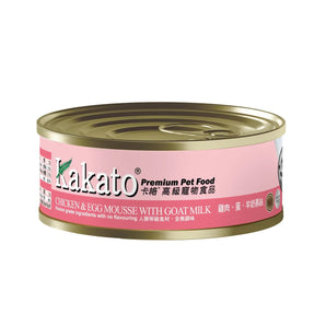 Kakato - Chicken & Egg Mousse With Goat Milk (Dogs & Cats) Canned 40g