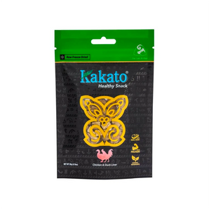 Kakato - 貓狗用純肉凍乾小食系列 - 凍乾雞肝及鴨肝 20克