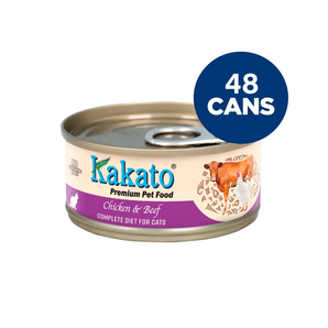 Kakato Complete Diet Tinned Food - Chicken & Beef 70g