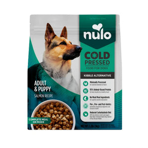 Nulo Cold Pressed Dog Food For Puppies & Adults - Salmon, Chicken & Whitefish Recipe