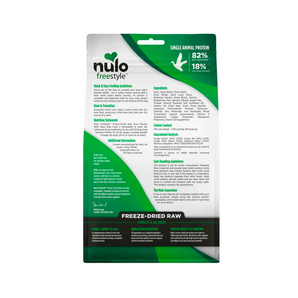 Nulo Freestyle Freeze-Dried Raw Dog Food - Duck & Pear