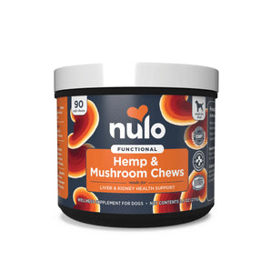 Nulo Functional Soft Chew Supplement for Dogs - Hemp & Mushroom Chews 90's