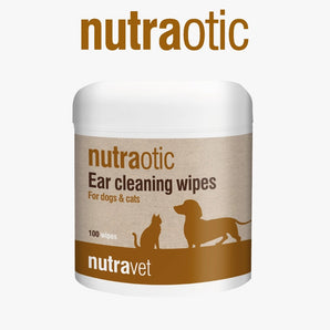 Nutravet - Nutraotic Ear Cleansing Wipes for Dogs & Cats 100 pcs