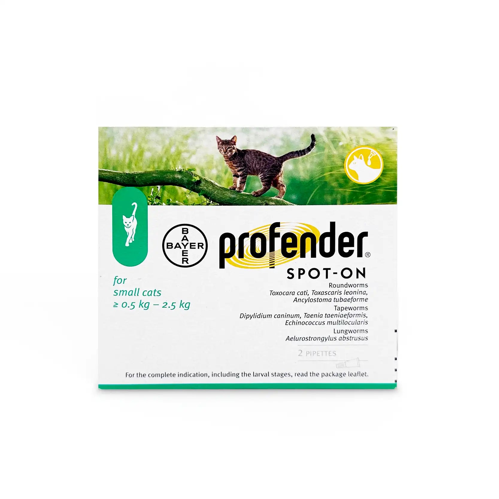 Profender dewormer for outlet cats