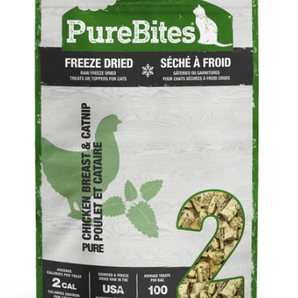 PureBites Freeze Dried Cat Treats - Chicken Breast & Catnip 37g