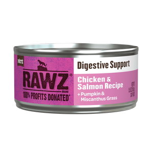 Rawz Solution Based Cat Wet Food - Digestive Support Chicken & Salmon Recipe 5.5oz