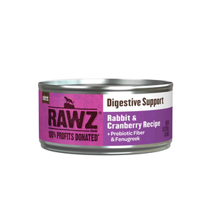 Rawz Solution Based Cat Wet Food - Digestive Support Rabbit & Cranberry Recipe 5.5oz