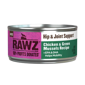 Rawz Solution Based Cat Wet Food - Hip & Joint Support Chicken & Green Mussels Recipe 5.5oz