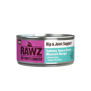 Rawz Solution Based Cat Wet Food - Hip & Joint Support Salmon, Tuna & Mussels Recipe 5.5oz