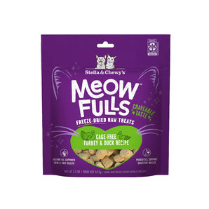 Stella & Chewy's - Meowfulls Freeze-Dried Cat Treats - Turkey & Duck 1.5oz