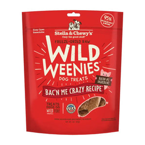 Stella & Chewy's Freeze-Dried Raw Wild Weenies Dog Treats - Bac'n Me Crazy Recipe 3oz