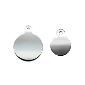 Thérèse Accessories | Classic Chrome Circle Pet ID Tags | Vetopia