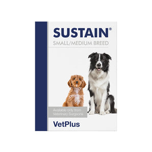 VetPlus - Sustain Small & Medium Breed (Digestive Supplement for Dogs) 30x2.7g Sachets