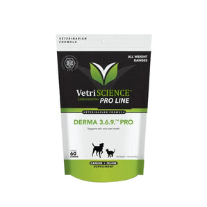 Vetri Derma 3,6,9 PRO Bite-Sized Chews (60 Chews)