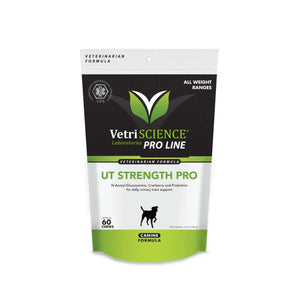 VetriScience - UT Strength Pro Urinary Tract Supplement for Dogs - 60 Bite Sized Chews