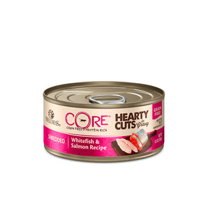 Wellness CORE Hearty Cuts For Cats - Grain Free Whitefish & Salmon Can 5.5oz