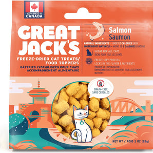 Great Jack's Salmon Freeze-Dried Grain-Free Cat Treats