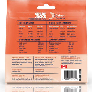 Great Jack's Freeze-Dried Raw Salmon Dog Treats 1oz