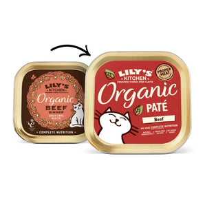 Lily's Kitchen - Wet Food For Cats - Organic Beef Paté 85g - Vetopia