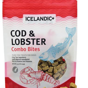 Icelandic+ Cod & Lobster Combo Bites Fish Dog Treat 3.52oz