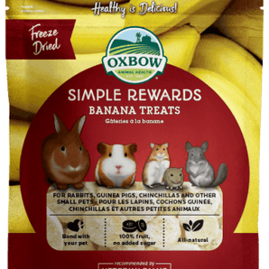 Oxbow Simple Rewards Banana Treats 1oz for Small Animals - Vetopia Online Store