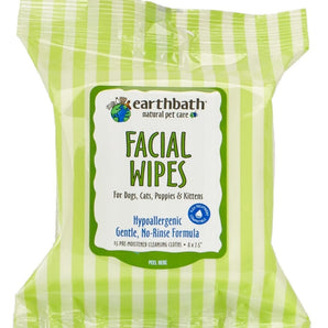 Earthbath Hypoallergenic Facial Wipes 25pcs