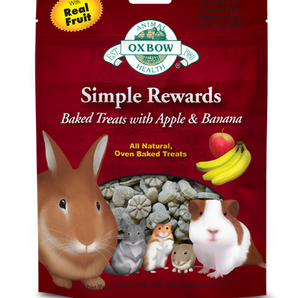 Oxbow Simple Rewards Baked Treats with Apple & Banana for Small Animals - Vetopia Online Store
