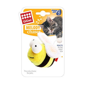 GiGwi - Melody Chaser with Motion Activated Sound Chip - Bee