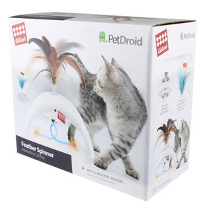 GiGwi - PET DROID Feather Spinner Interactive Cat Toy