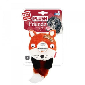 GiGwi - PLUSH FRIENDZ With Foam Rubber Ring and Squeaker - Fox