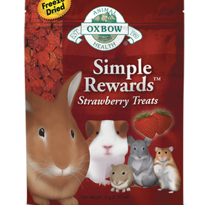 Oxbow Simple Rewards Strawberry Treats 0.5oz for Small Animals - Vetopia Online Store