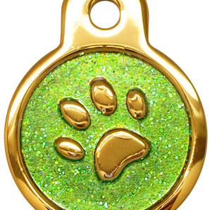 Shiny Glitter Collection - IP Gold Circle Paw